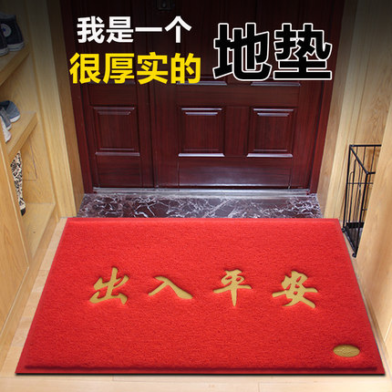 入户门地垫进门大门口地毯出入平安丝圈门垫脚垫踩脚垫子进户家用