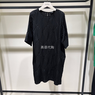 AUM噢姆夏季新款女装提花宽松型气质风连衣裙专柜3280商场同款