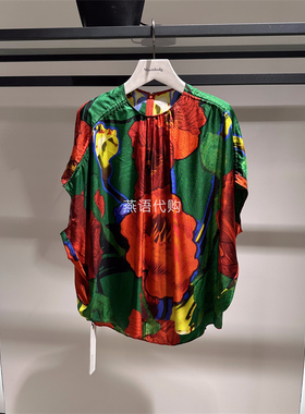 朱崇恽ZCY正品春夏新款女装宽松桑蚕丝短袖上衣专柜4480