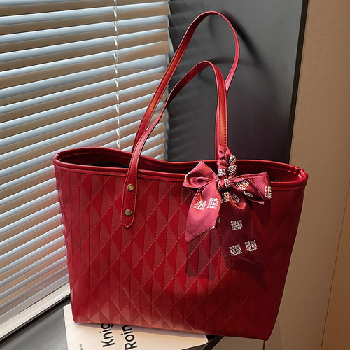 大容量通勤手提包红色新娘婚包