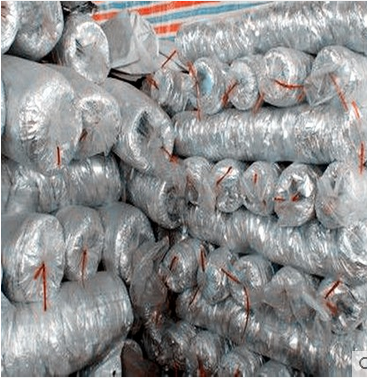 金冷铝箔伸缩风管-单层 Φ250×9m铝箔风管新风管 抽油烟机排风管