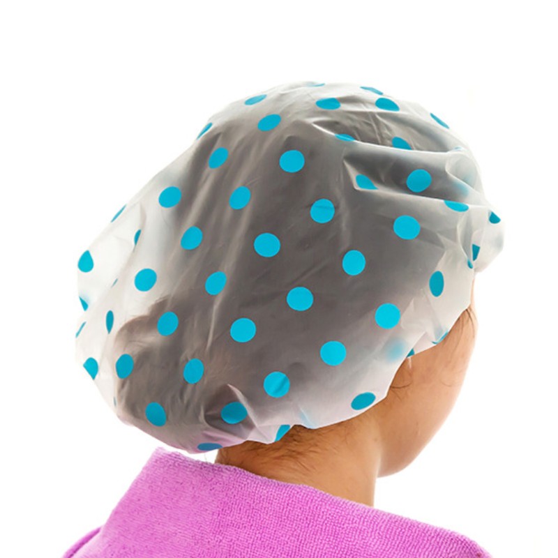 萌系可爱卡通洗澡浴帽 防油烟加厚防水浴帽 洗头发成人女士沐浴帽