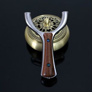 弓拓正品斜顶卡寻欢弹弓630不锈钢单卡扁皮直板户外高精准竞技弓