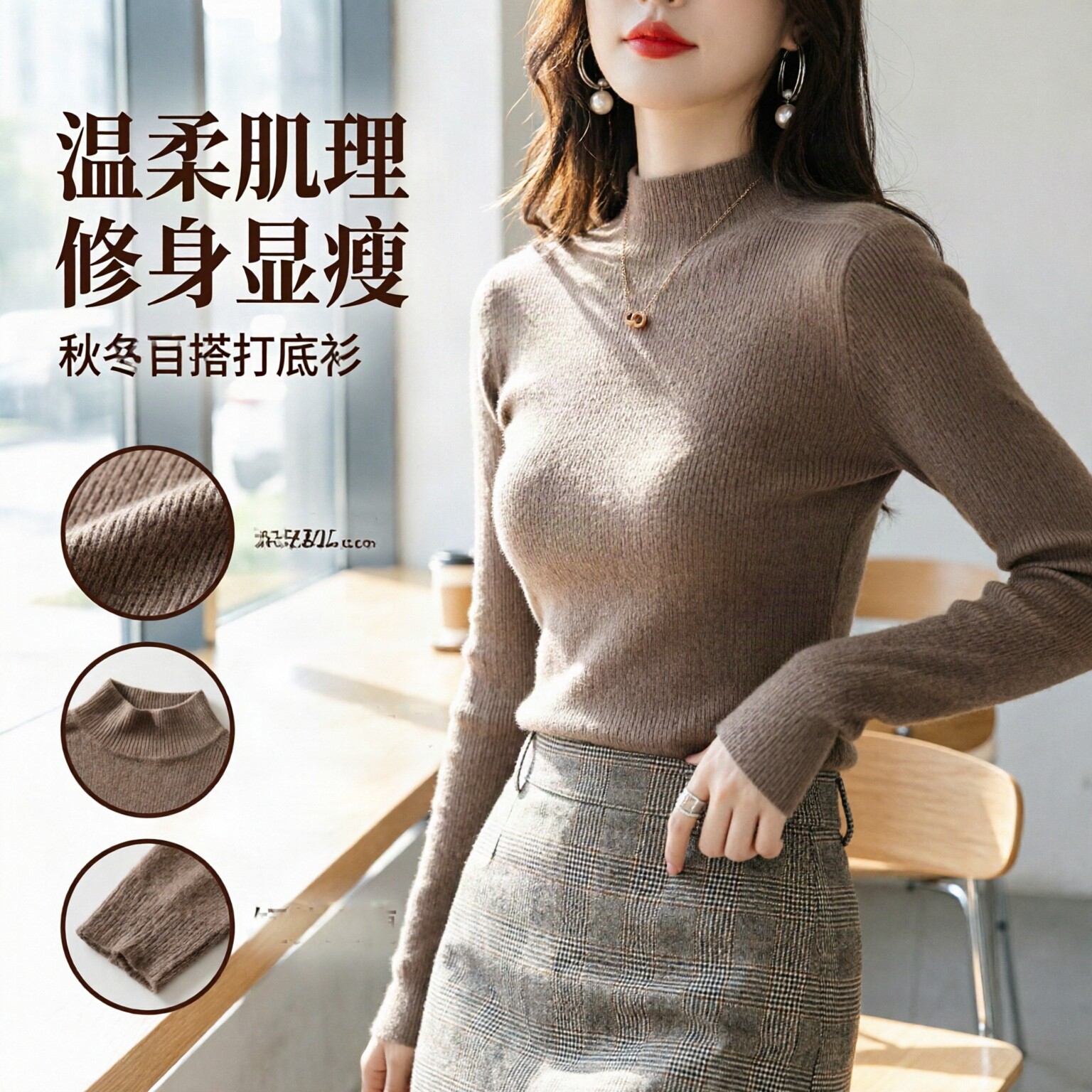 秋冬亲肤绒ulzzang女款毛衣