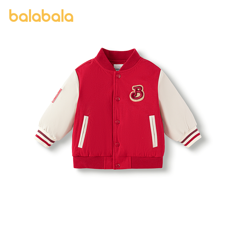 巴拉巴拉balaOne羽绒服冬棒球服