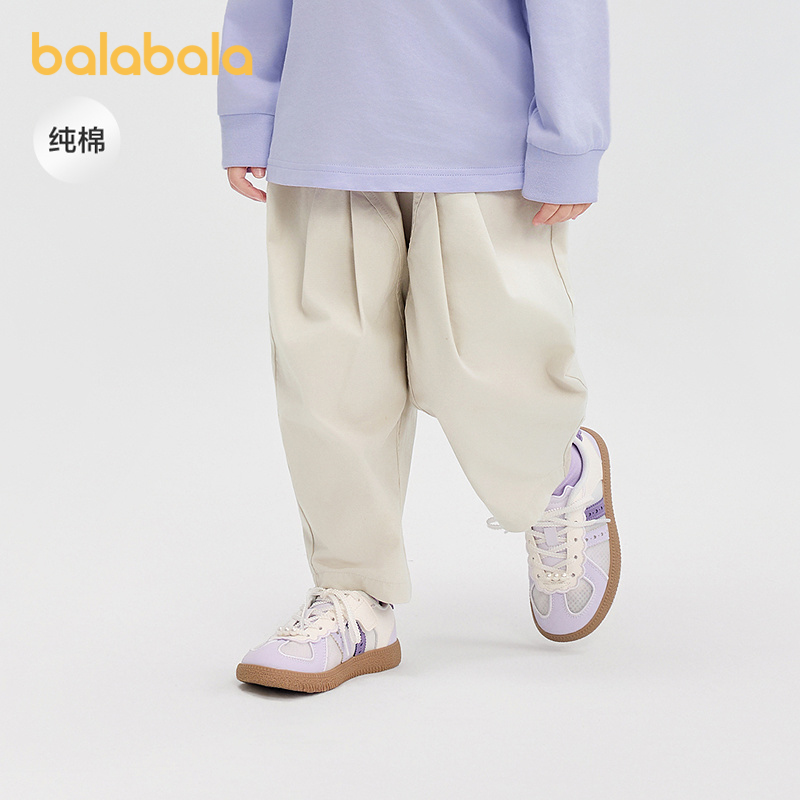巴拉巴拉balaOne长裤纯棉女童装