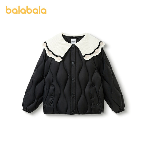 【商场同款】巴拉巴拉童装女童羽绒服2025年新款保暖外套上衣冬季