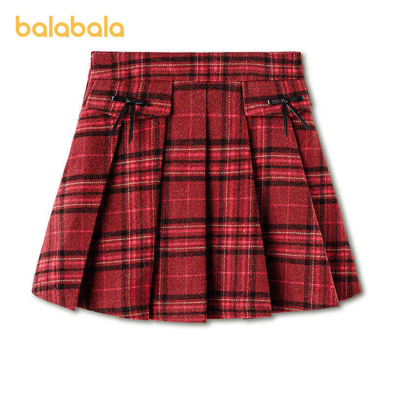 【商场同款】巴拉巴拉童装女童新年短裙2026春装新款百褶裙百搭潮,童装/婴儿装/亲子装,半身裙,淘宝优惠券,粉丝福利购,淘宝优惠卷