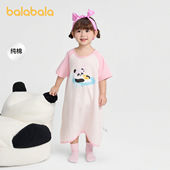 巴拉巴拉宝宝睡袋婴儿儿童防踢被儿童防着凉连体衣男女童夏季 薄款
