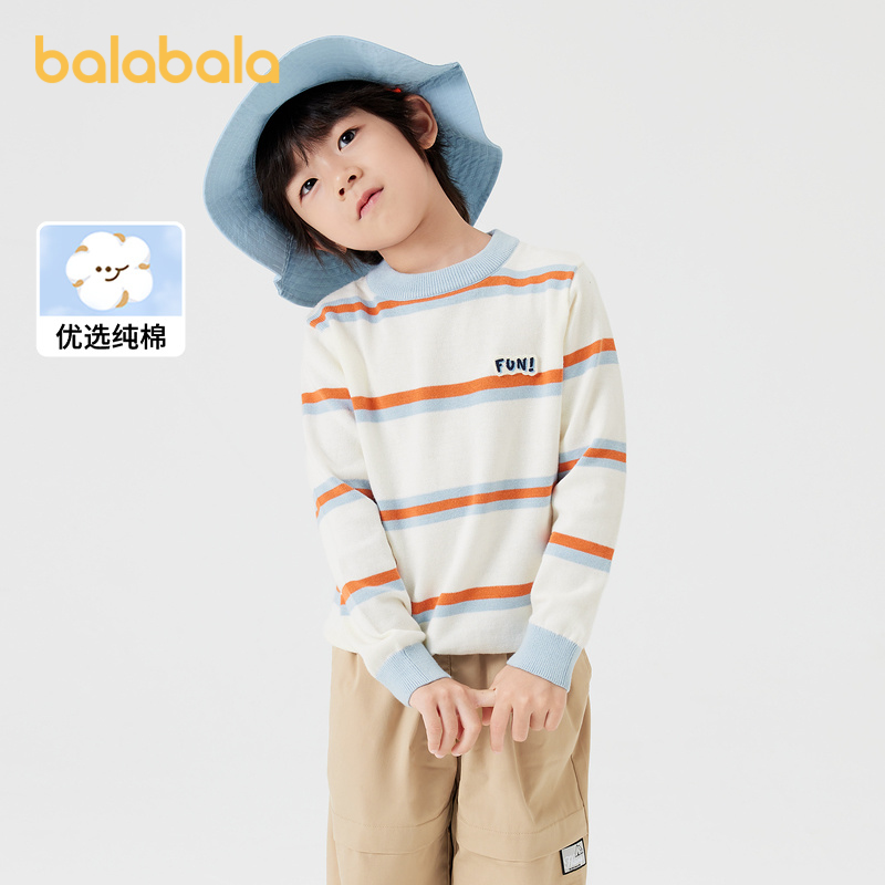 巴拉巴拉针织衫套头毛衣亲子款秋