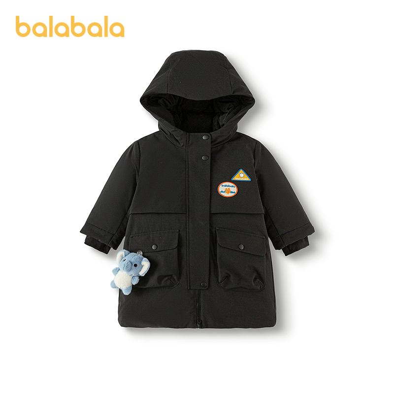 巴拉巴拉羽绒服男童加厚连帽外套