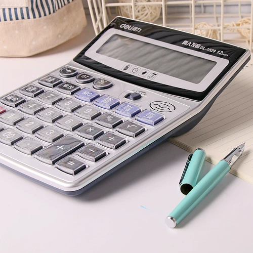 Decidal Calculator Real произношение Финансовое учетное учет два -дигит 12 -дигит Дисплей Студент Используйте большой голосовой калькулятор голосовой бизнес финансовый расчет