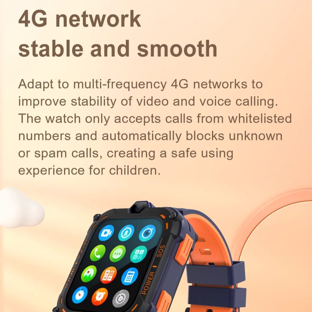 스마트 어린이 전화 시계 해외 버전 학생 및 청소년 4G 어린이 GPS 스마트 시계