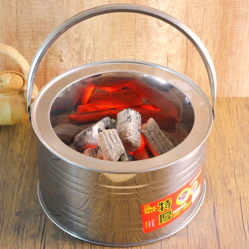 加厚加宽烤火炉木炭炉烧烤炉取暖炉家用碳火炉便携手提户外烤火盆