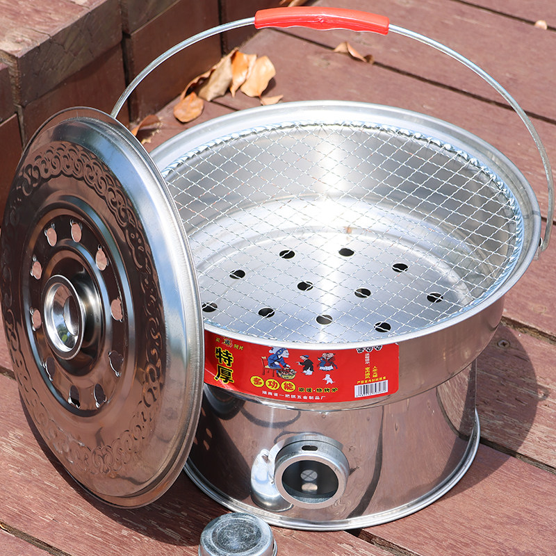 取暖炉烤火炉木炭炉户外便携式手提碳火盆家用农村烧烤架搬家火炉