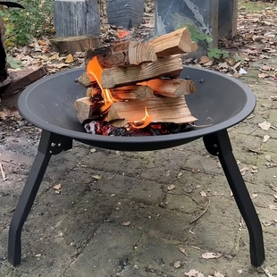 户外篝火炉焚火台便携式折叠围炉篝火盆野炊露营取暖碳火盆烤火炉