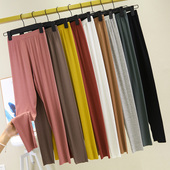 内搭修身 女春夏外穿长裤 小脚裤 秋裤 潮 莫代尔大码 高腰铅笔裤 打底裤