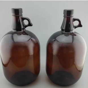 成箱出售4L原色玻璃 棕色加州酒瓶 8斤葡萄酒瓶泡酒瓶抗压啤酒瓶