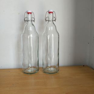 成箱出售.1000毫升卡扣透明玻璃瓶啤酒瓶.空瓶汽水瓶饮料瓶红酒瓶