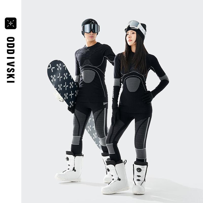oddivski滑雪压缩速干衣保暖贴身运动功能内衣男女透气排汗打底层
