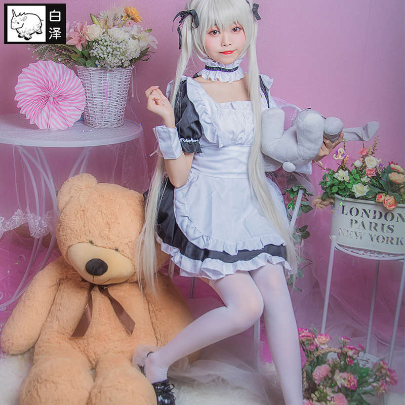 白泽穹妹缘之空动漫衣服女仆装