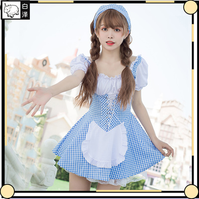 taobao agent Baize Lolita dress two -dimensional cosplay maid costume Lolita anime maid service cute daily clothes