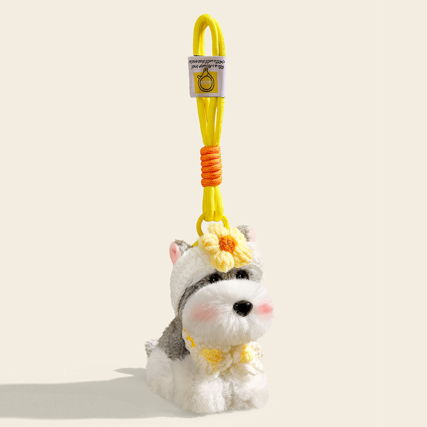 可爱毛绒雪纳瑞小狗公仔女生包包挂件书包挂饰情侣钥匙扣配饰礼物