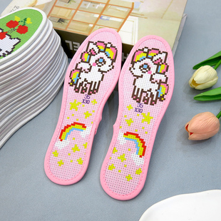 秋冬新品小孩子卡通系列十字绣鞋垫儿童专用加厚舒适男童女童鞋垫
