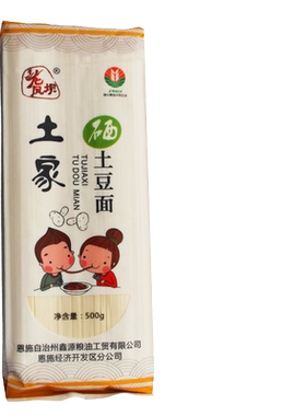 恩施龙凤坝土家富硒土豆面条500g拉面挂面