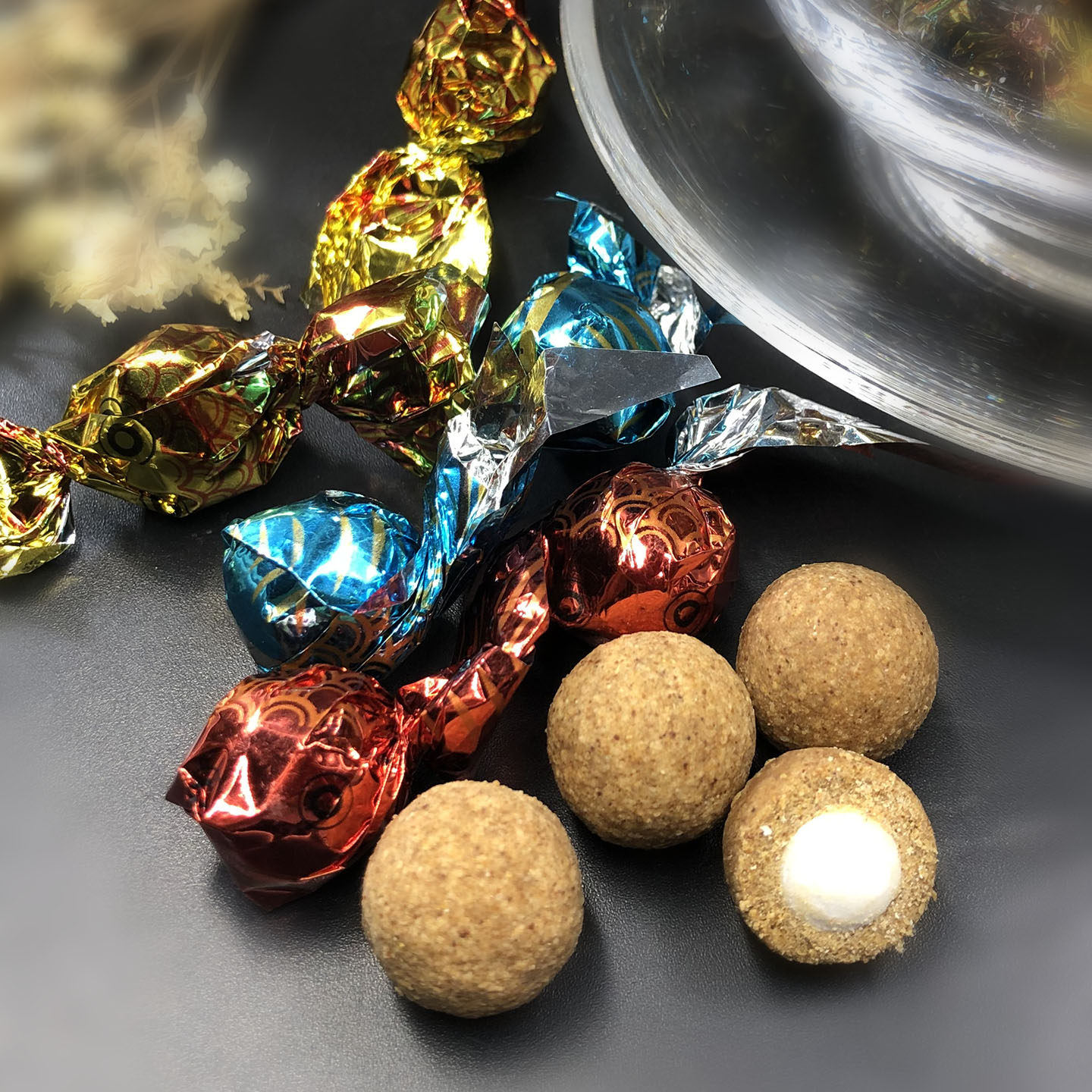 澳门风味柏盈雪花球陈皮丹薄荷糖夹心盐津枣咸金枣特产怀旧小零食