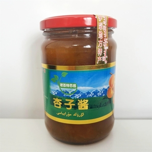 新疆伊犁特产美食谢百特巴格佐餐杏子酱营养碎肉果酱400g瓶装包邮