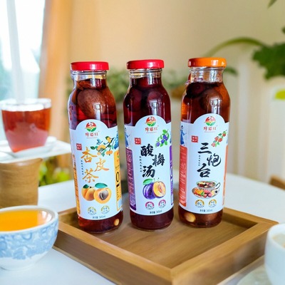 杏皮茶红枣待客枸杞特色风味