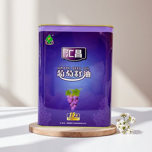 新疆好礼葡萄籽油1.5L铁罐装包邮