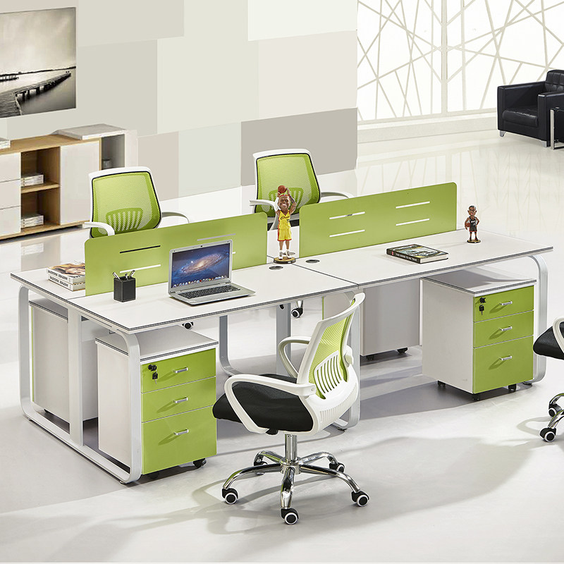 职员办公桌简约双人员工4四人位办公桌椅组合工位6卡位办公室桌子