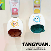 儿童牙膏挤压器挤牙膏神器牙膏置物架家用壁挂懒人牙膏挤压泵可爱