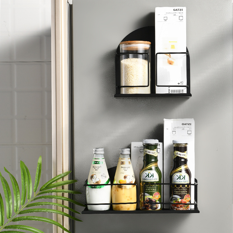 冰箱置物架侧收纳磁吸侧边壁挂式调料架子创意厨房纸巾挂架多功能
