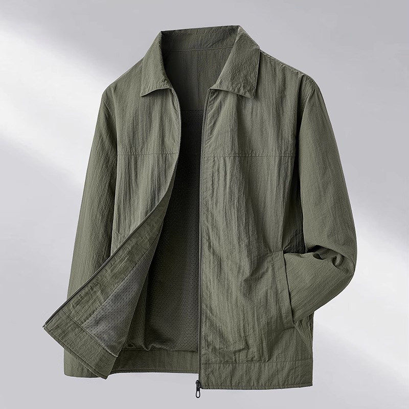 高密度面料！三防！新款翻领外套男春季薄款夹克防水防风休闲上衣