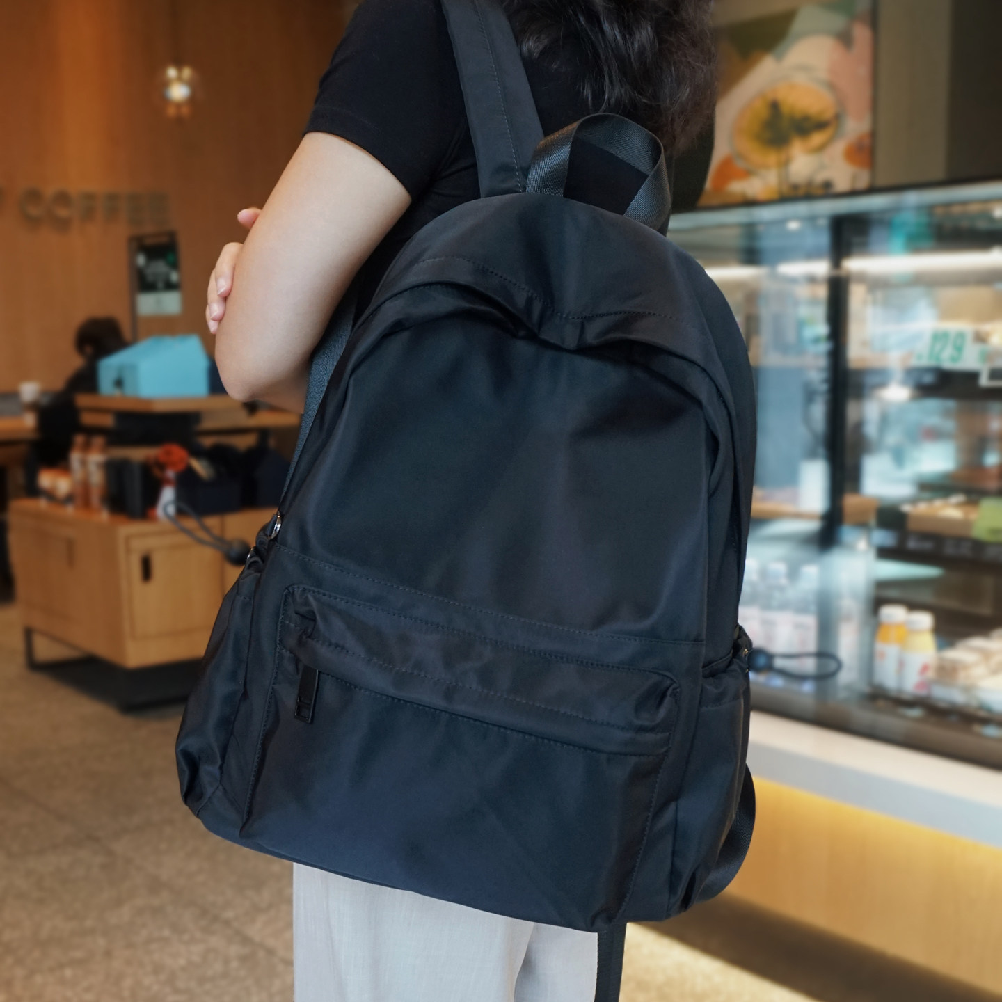 法国ZAMP双肩包女新款大容量出行旅行包牛津防水布大容量加大书包