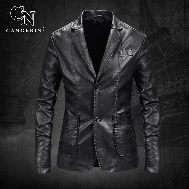 皮衣真皮外套男夹克西装海宁春秋绵羊皮高端2024新款头层牛皮西服