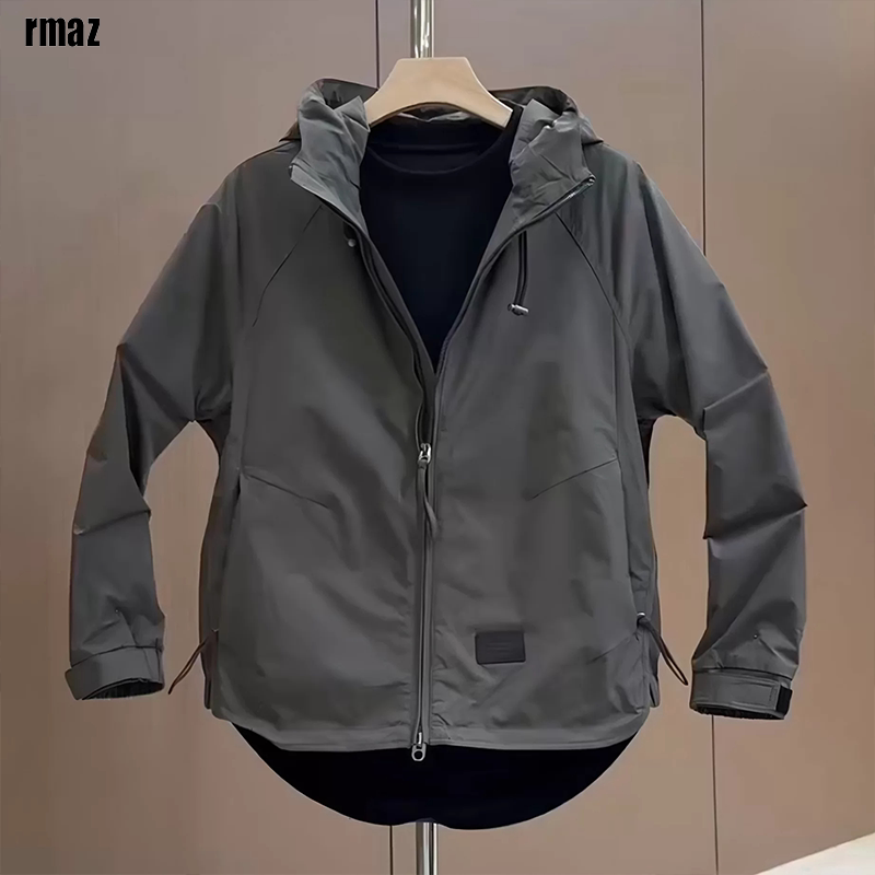 法国工装连帽棉服外套男士秋冬2026新款保暖防风棉服夹克男款上衣