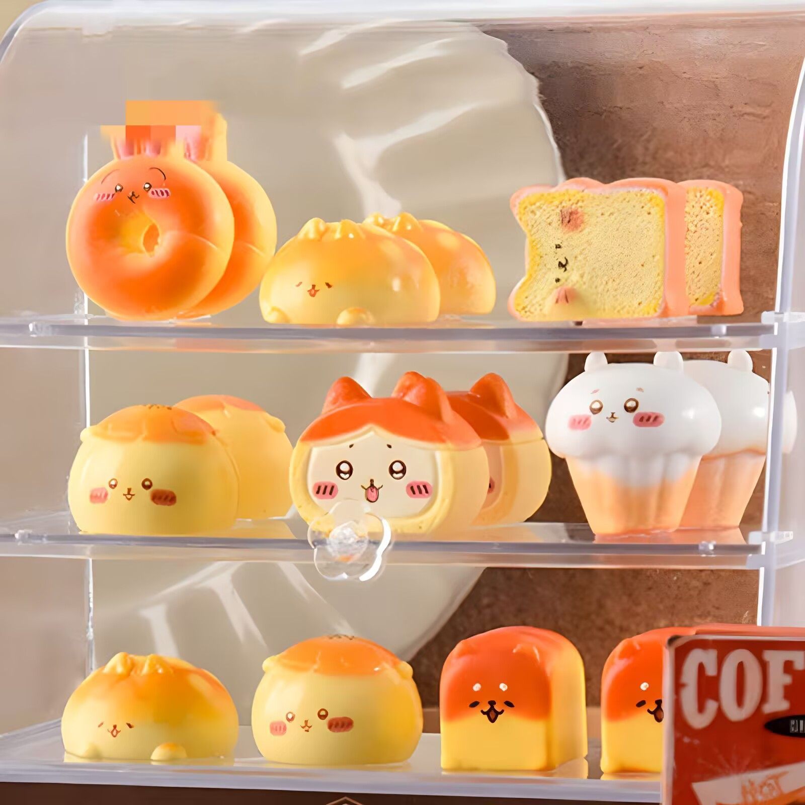 可爱面包吐司微缩食玩树脂配件diy发夹冰箱贴奶油胶手机壳饰品