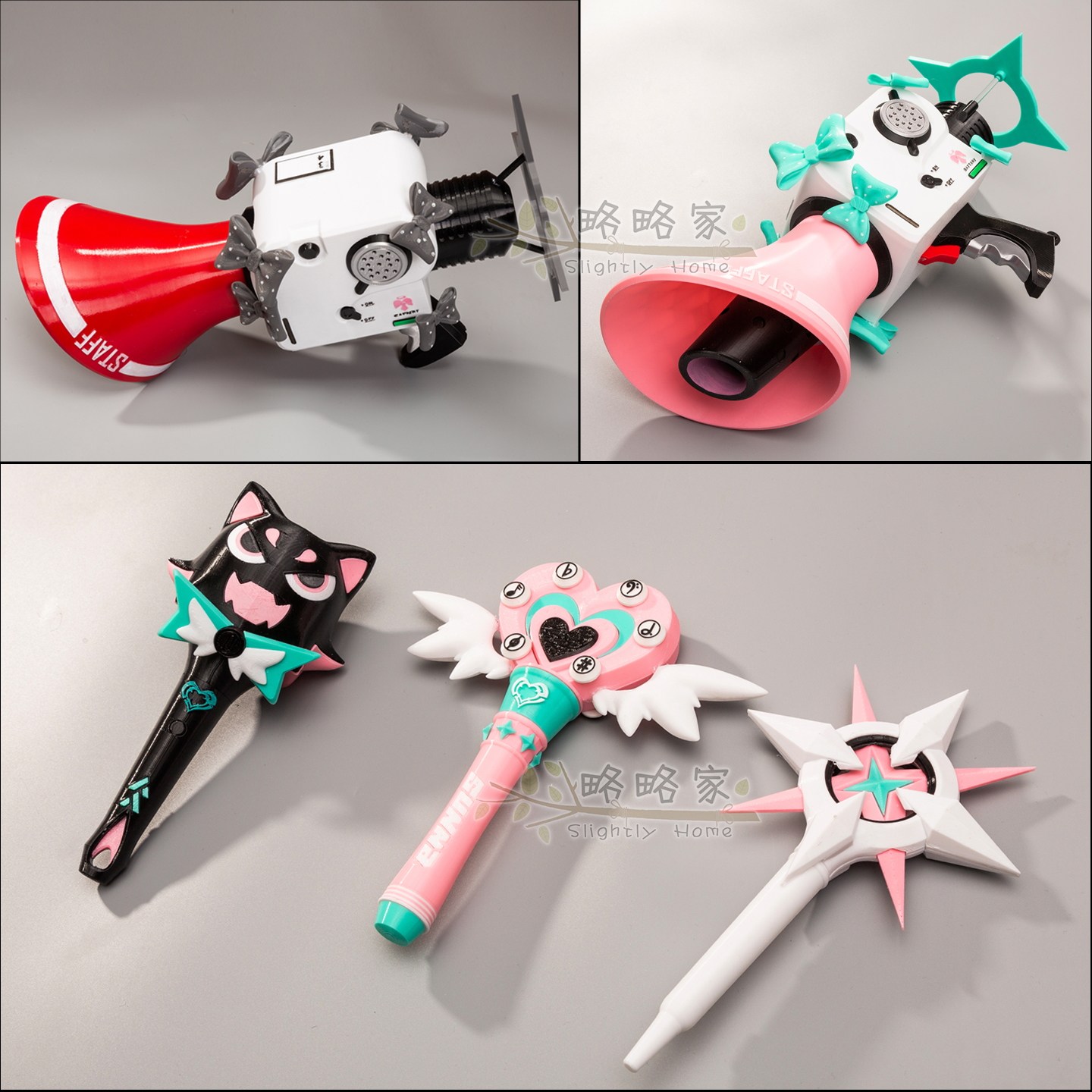 略略家绝区零千夏南宫羽爱芮cosplay漫展道具武器话筒麦克风喇叭图片