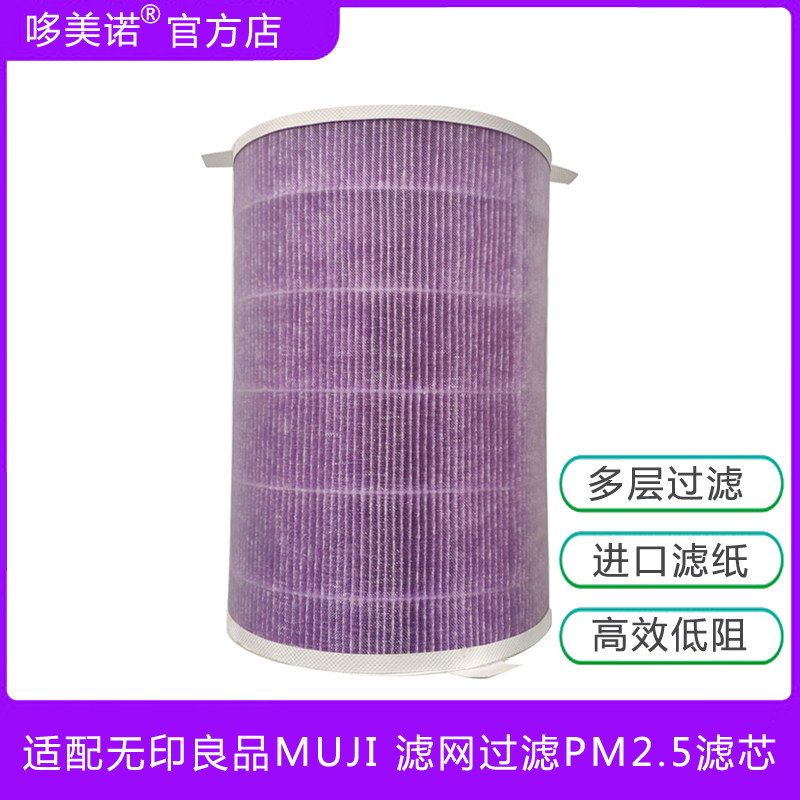 适配无印良品MUJI 空气净化器集尘除臭滤网除甲醛过滤PM2.5滤芯