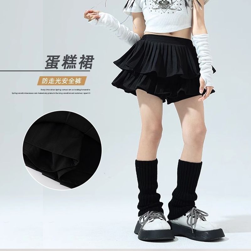 女童夏季短裙防走光百褶裙