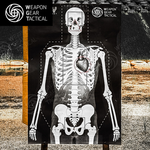 [WGT]无极战术 X-RAY人体结构透视靶 训练靶纸