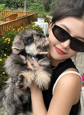 欧美猫眼三角男女双B超黑太阳镜