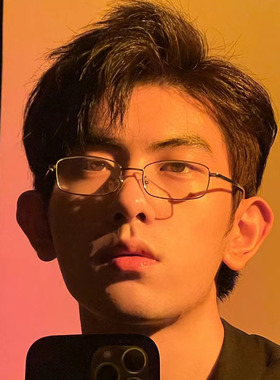 防蓝光辐射近视眼镜框女款可配度数眼睛护眼高级感金丝边平光平镜