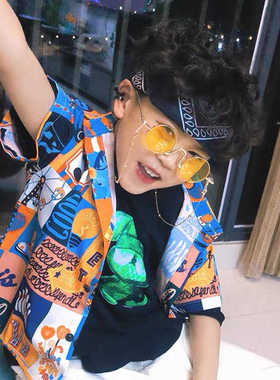 太子镜墨镜模特拍照男女儿童圆框