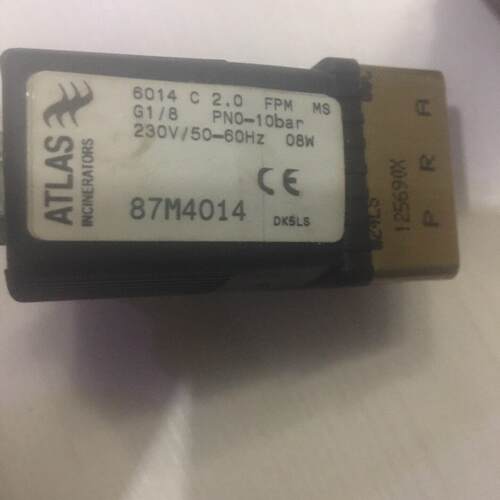议价87M4014 ATLAS工业电磁阀 G1/8 10bar 230V维修