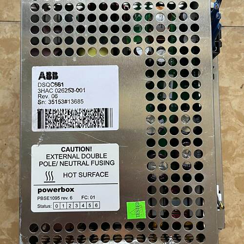 议价3HAC026253-001 DSQC661 ABB机器人工业电源维修